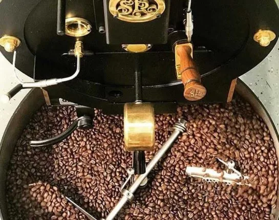 San Franciscan coffee roaster with freshly roasted beans