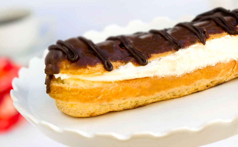 Cream-Filled Eclair - | Victoria Bakery & Café